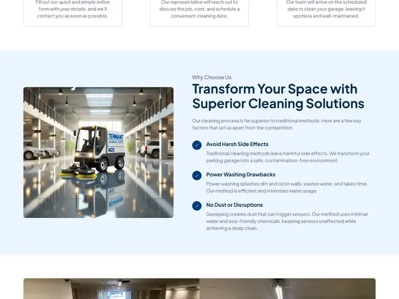A sreenshot from the website of Parkscapes showing the Why Choose Us section